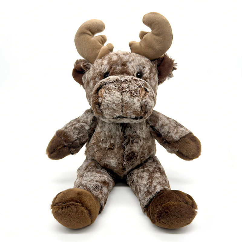 Plush Cow Cuddle Companion with Soft Faux-Fur, Embroidered Face & Huggable Snout Stornfield