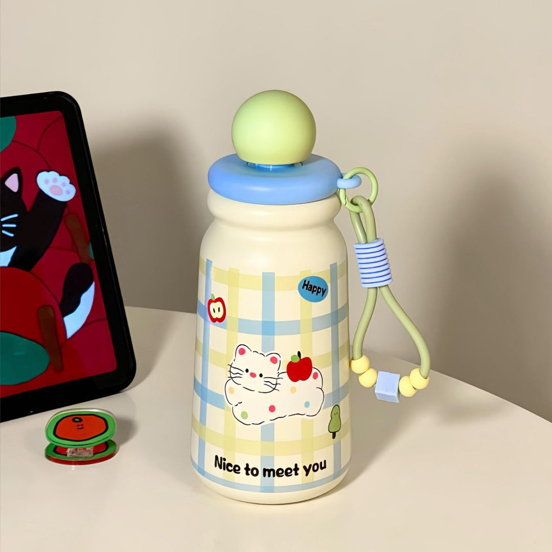 Women's Insulated Water Bottle with Playful Dog Design Stornfield