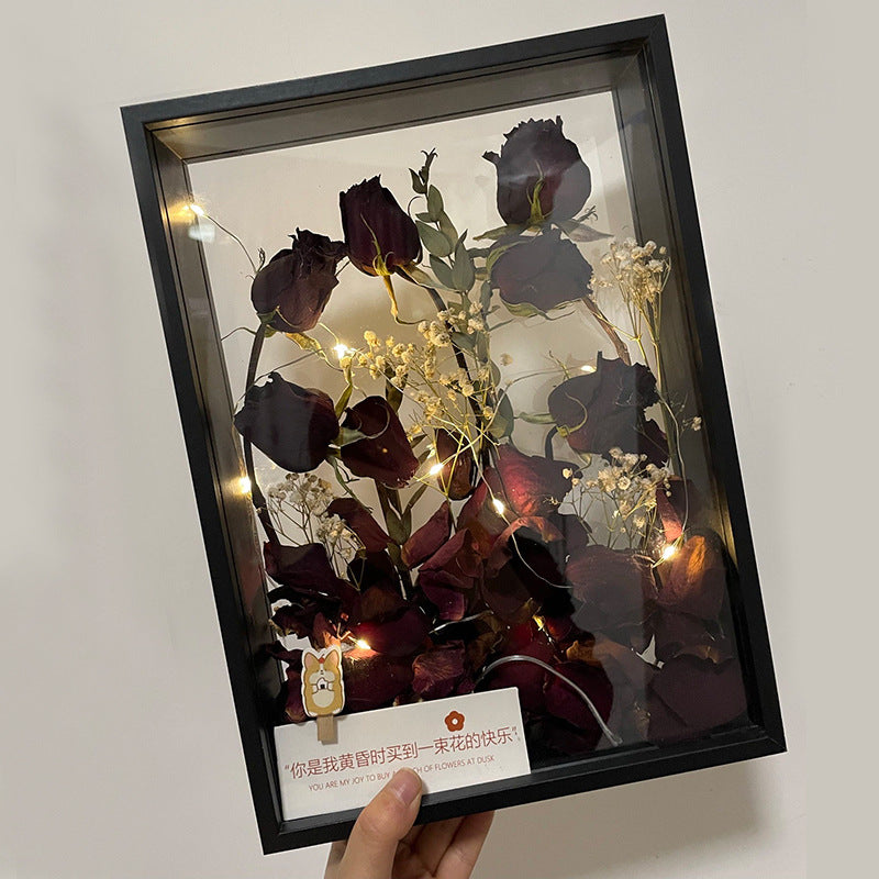 Floral Shadow Box Display for Home Decor