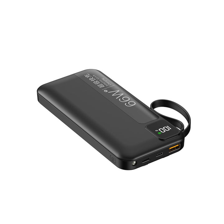 High-performance power bank with integrated charging cables and digital display Stornfield