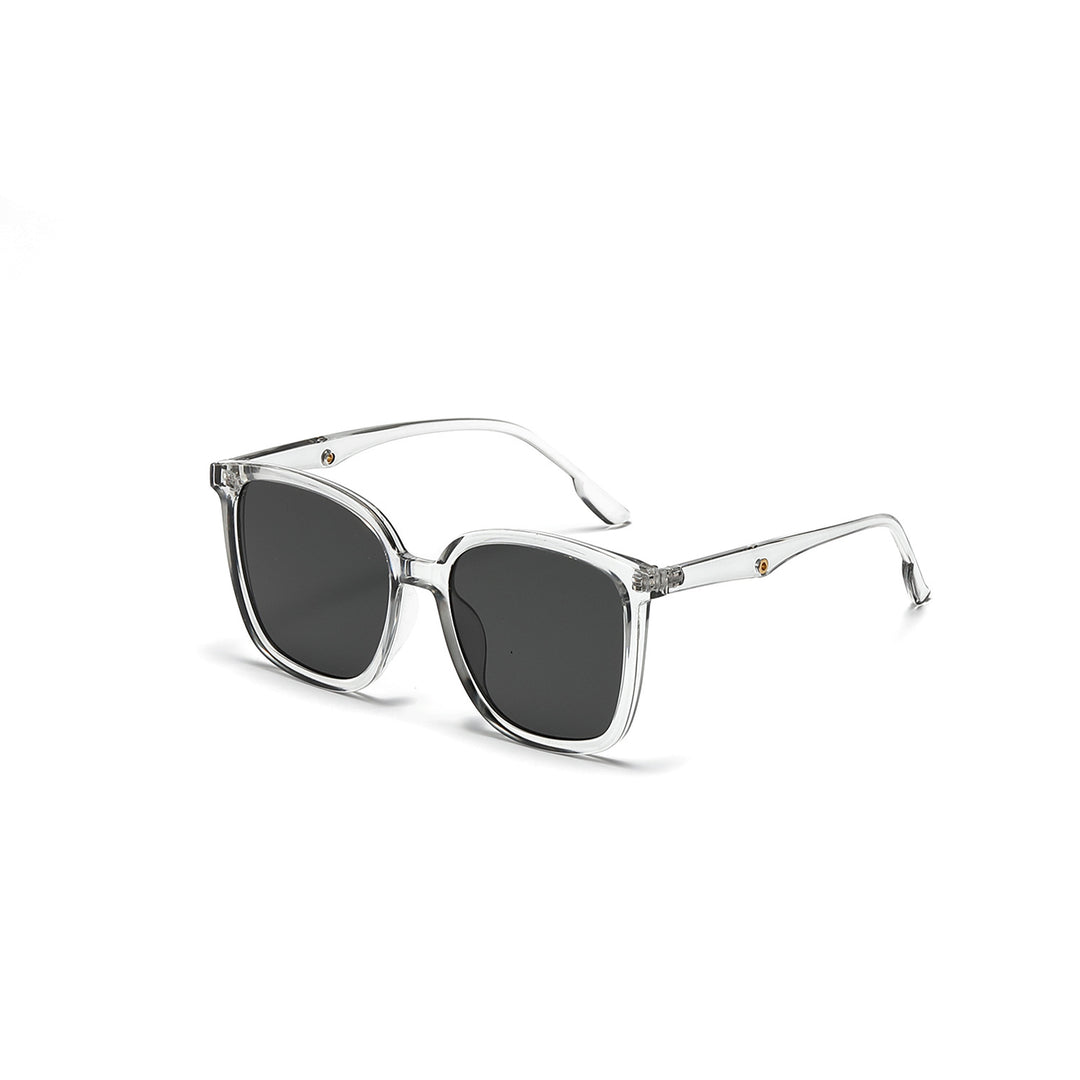 Women's stylish square sunglasses with clear frame and polarized lenses Stornfield