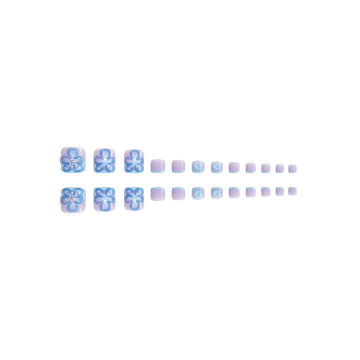 Floral 3D Press-On Nail Art Extensions Stornfield