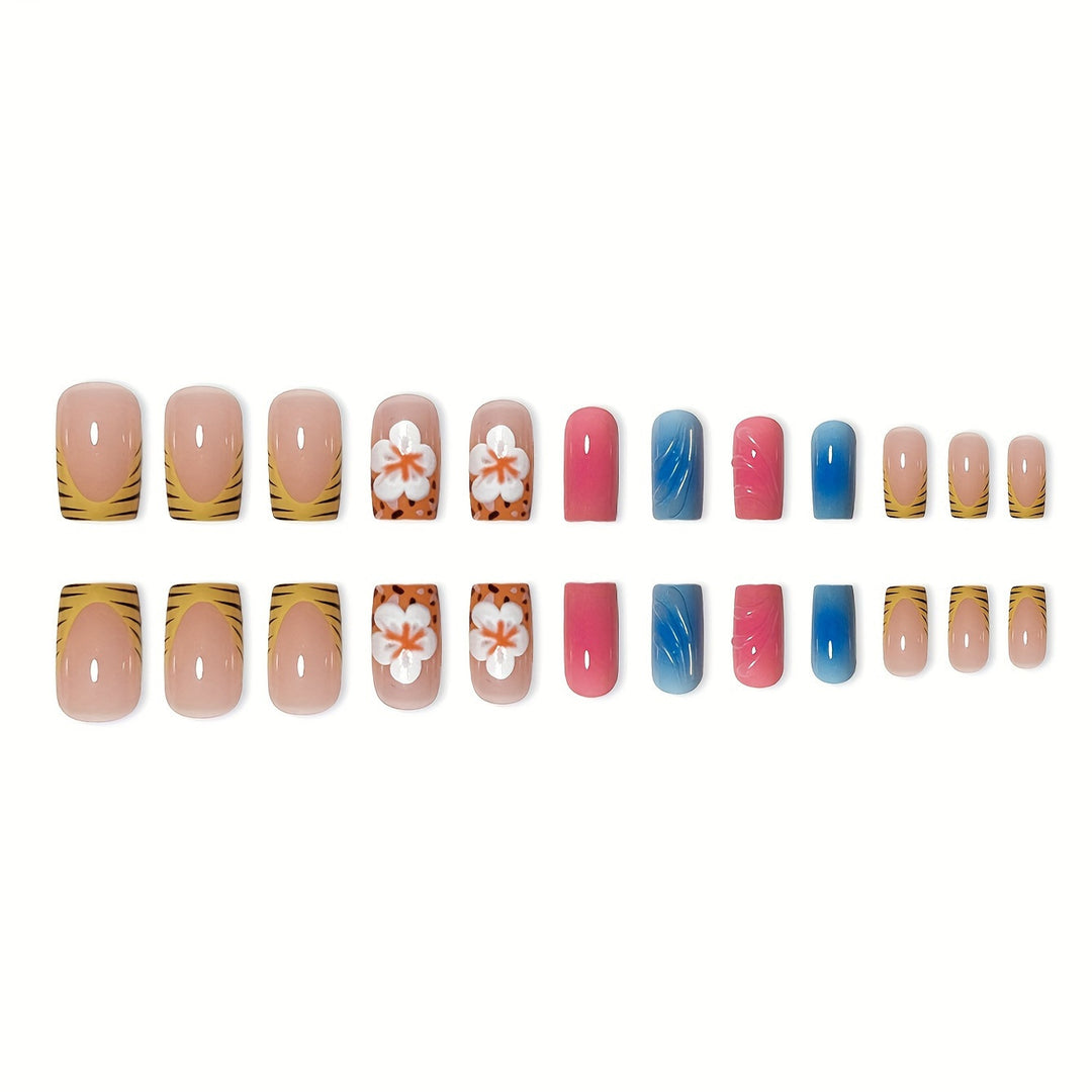 Artistic Floral Press-On Nails Stornfield