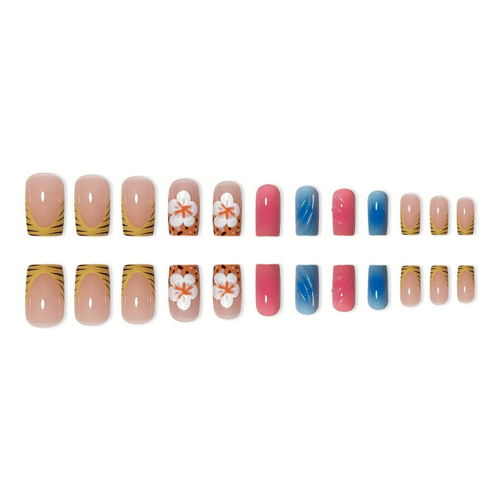 Artistic Floral Press-On Nails Stornfield