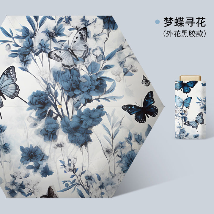 Ladies elegant umbrella with floral design Stornfield