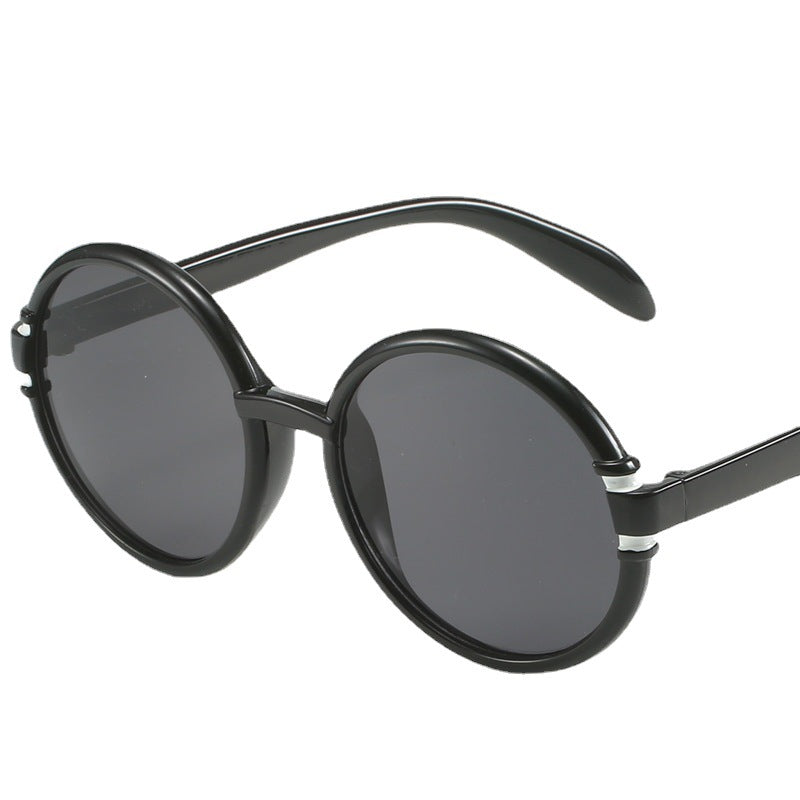 Women's round sunglasses in trendy leopard pattern with UV protection Stornfield