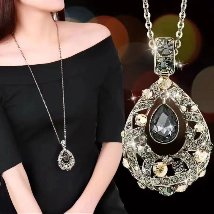 Contemporary Crystal Drop Necklace Stornfield