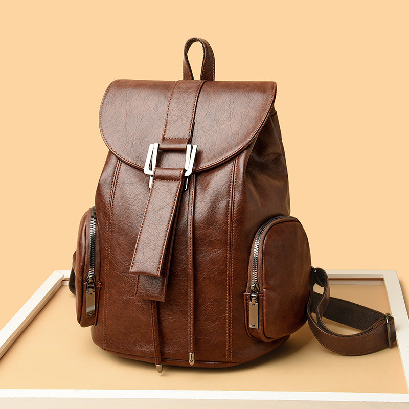 Retro Chic Vegan Leather Backpack Stornfield
