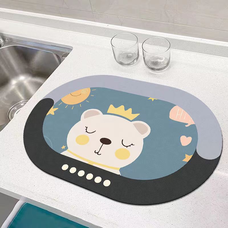 Cartoon Cat Kitchen Mat