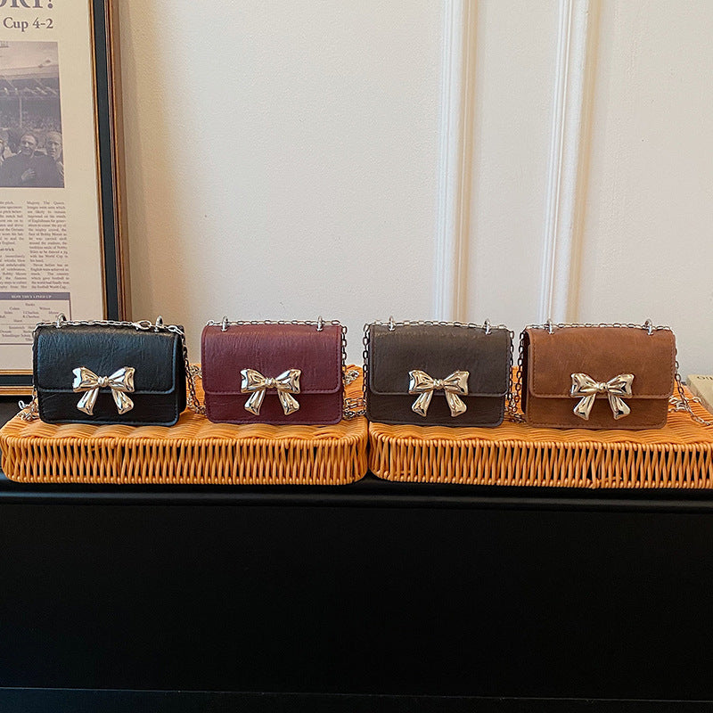 WoCharming Bow-Embellished Mini Handbag Stornfield