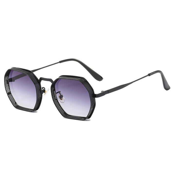 Women’s sunglasses with unique octagonal metal frame Stornfield