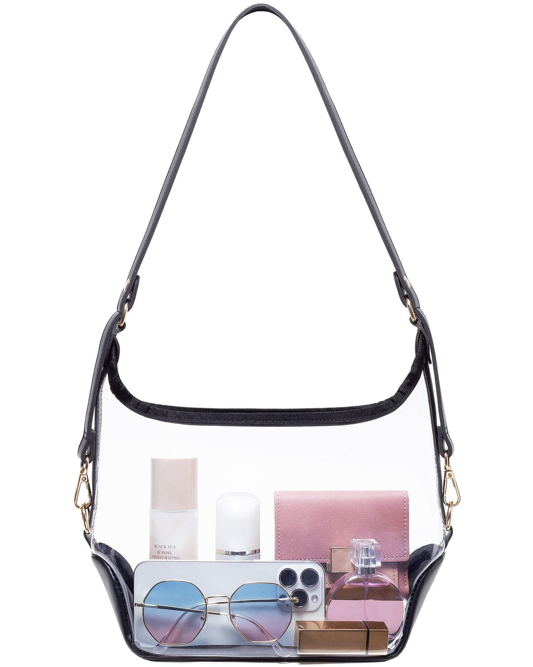 Transparent shoulder bag with modern compartments Stornfield