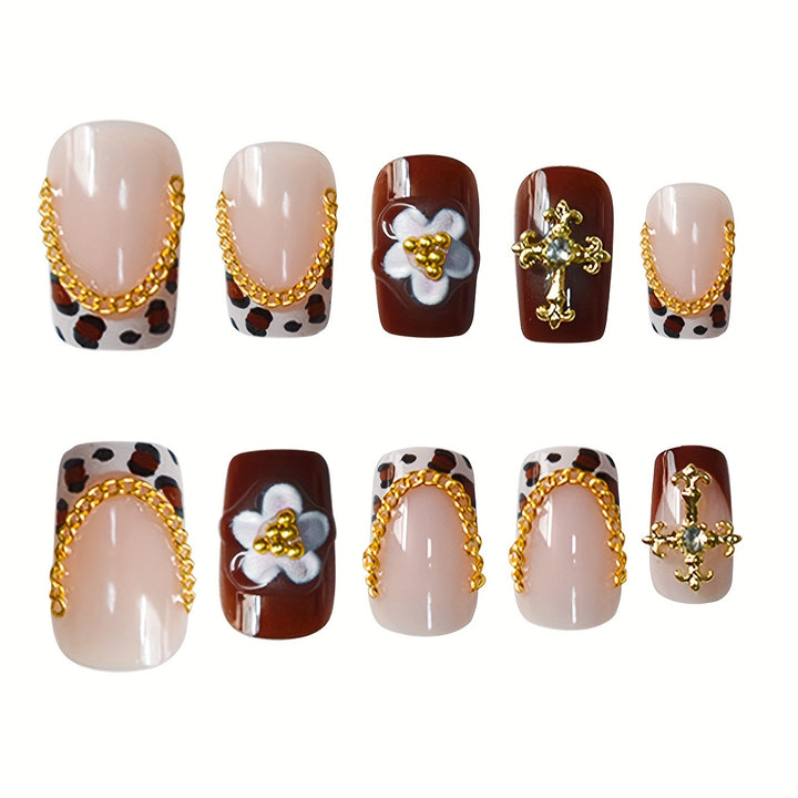 Decorative Press-On Nail Set Stornfield