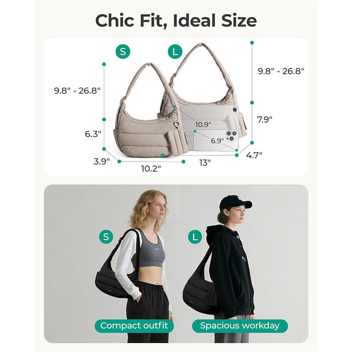 Practical shoulder bag with insulated compartment Stornfield