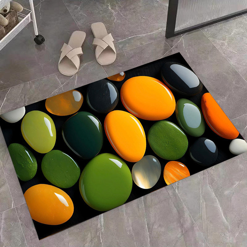 Stone-Inspired Decorative Area Mat