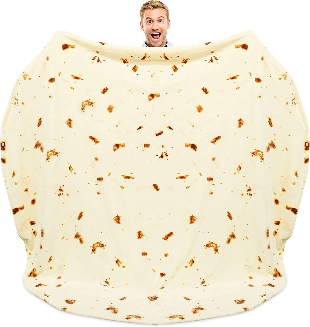 Unisex Fun Blanket in Tortilla Design Stornfield
