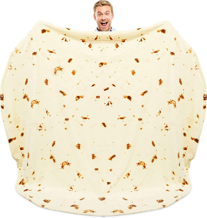 Unisex Fun Blanket in Tortilla Design Stornfield