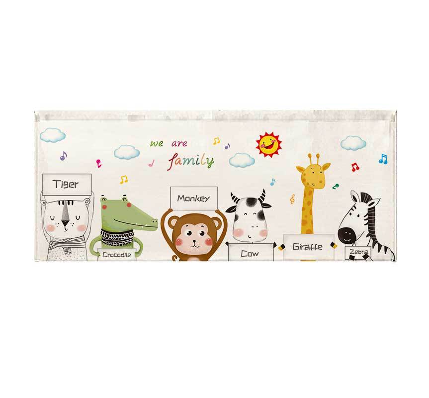 Women's pillowcase with animal family motifs Stornfield