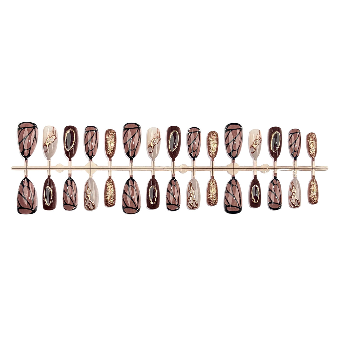 Premium Artificial Nail Set with Elegant Designs Stornfield
