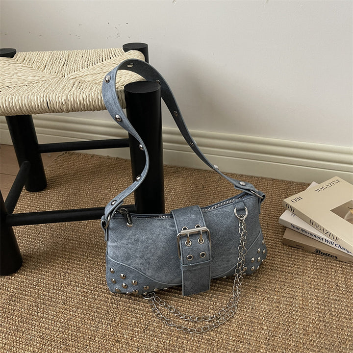 Studded Minimalist Crossbody Handbag