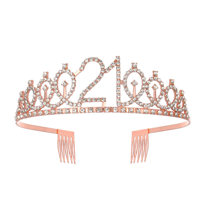 Women's Crystal-Embellished Tiara with Elegant Design Stornfield