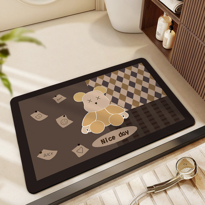 Cute Cartoon-Themed Bath Mat Stornfield