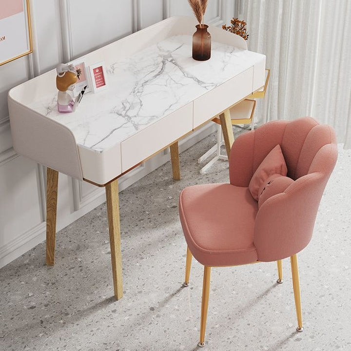 Modern Accent Chair with Gold Legs Stornfield