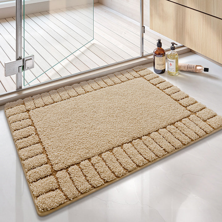 Absorbent Geometric Pattern Bath Mat