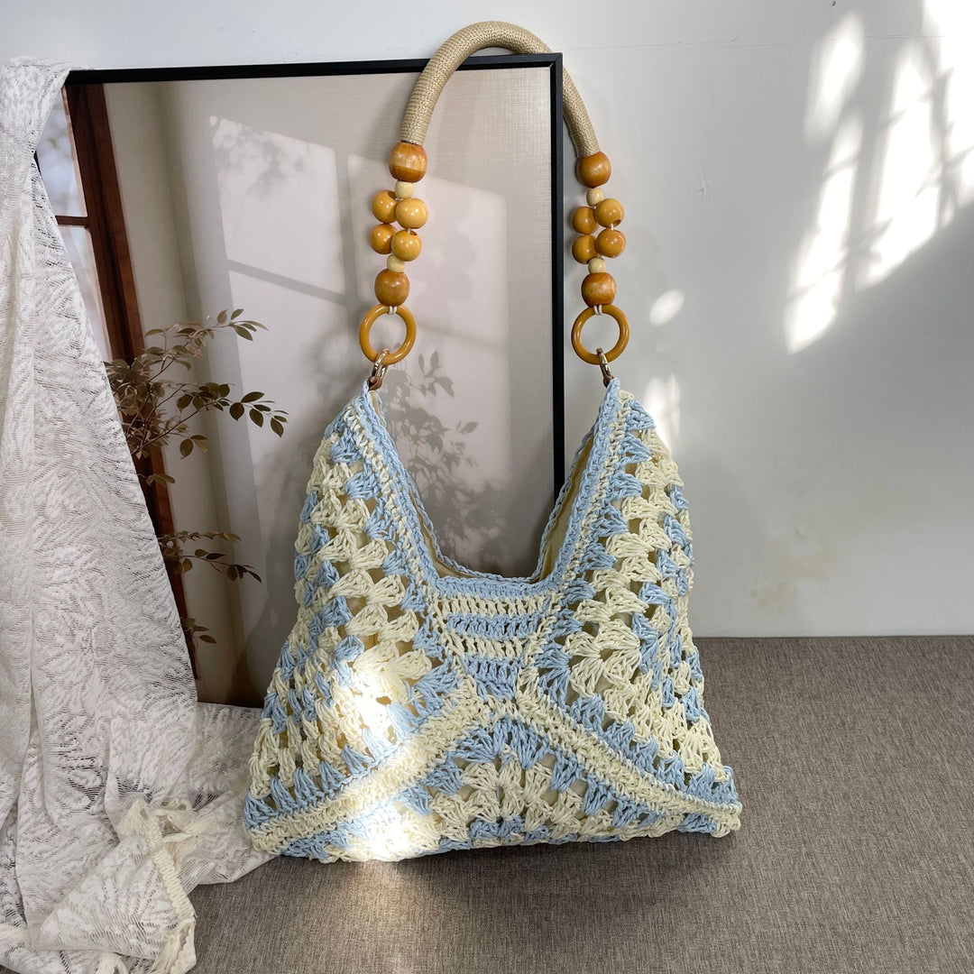 Hand-knotted Tote Bag in Boho Style Stornfield
