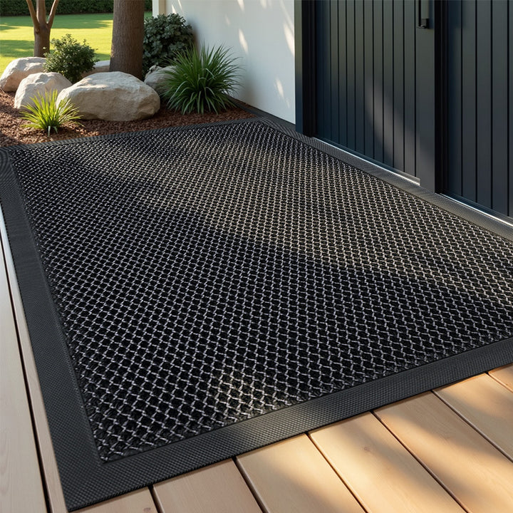 Honeycomb Texture Outdoor Welcome Mat