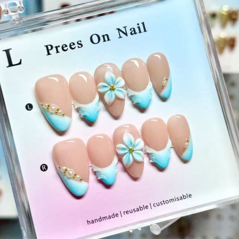 Elegant artificial nails with floral accents Stornfield