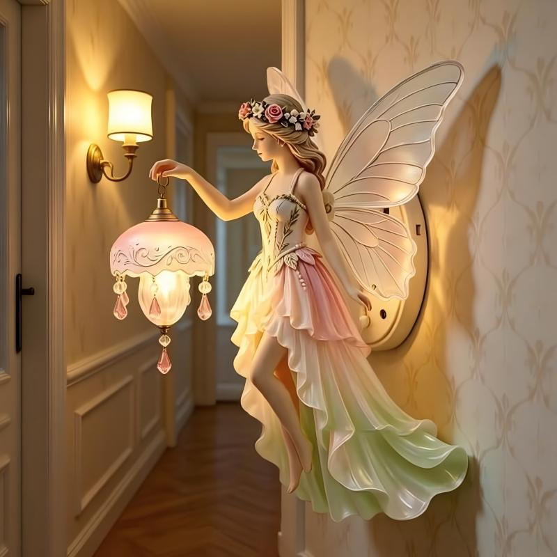 Decorative fairy figure with LED light Stornfield