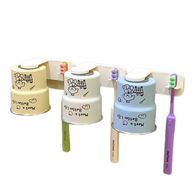 Wall-mounted toothbrush holder with cute animal design Stornfield