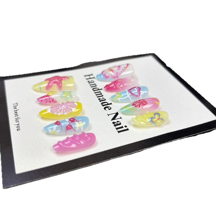 Artistic Themed Press-On Nail Tips Stornfield