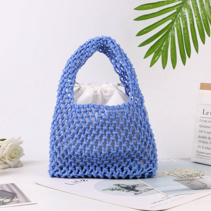 Hand-knotted tote bag made of natural cotton Stornfield