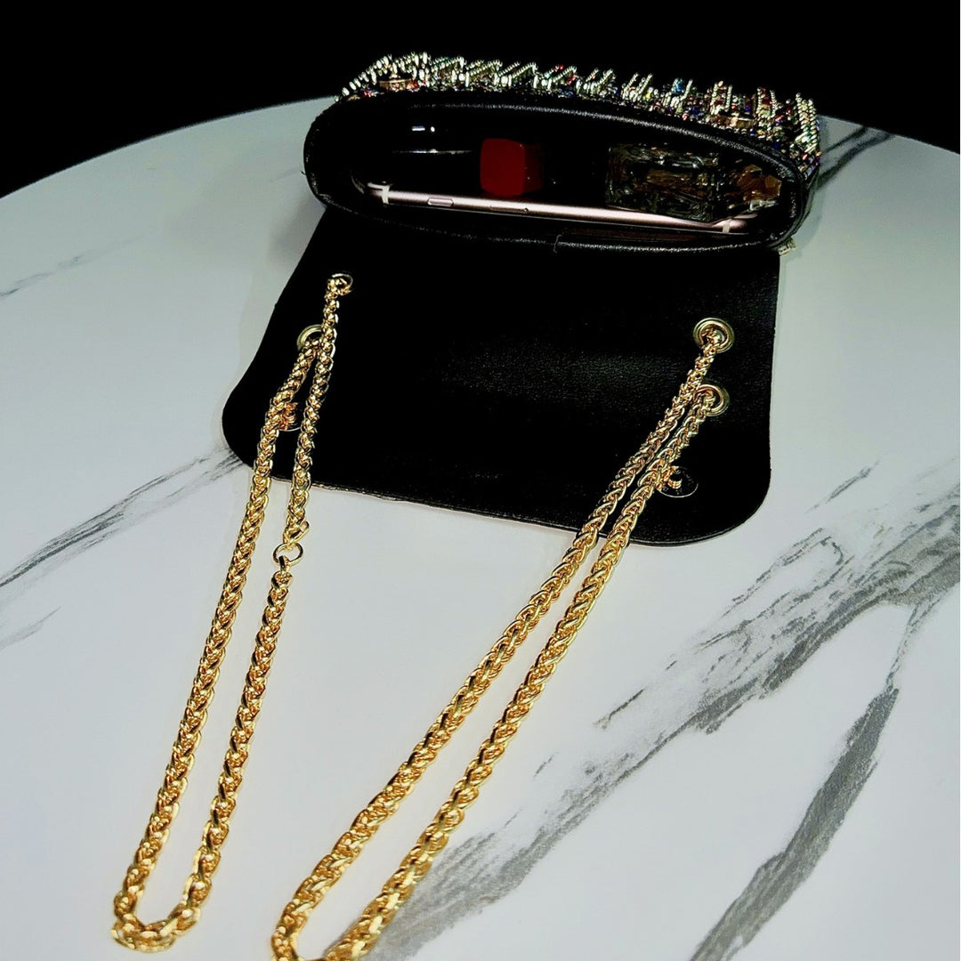 Decorative Crystal Evening Clutch