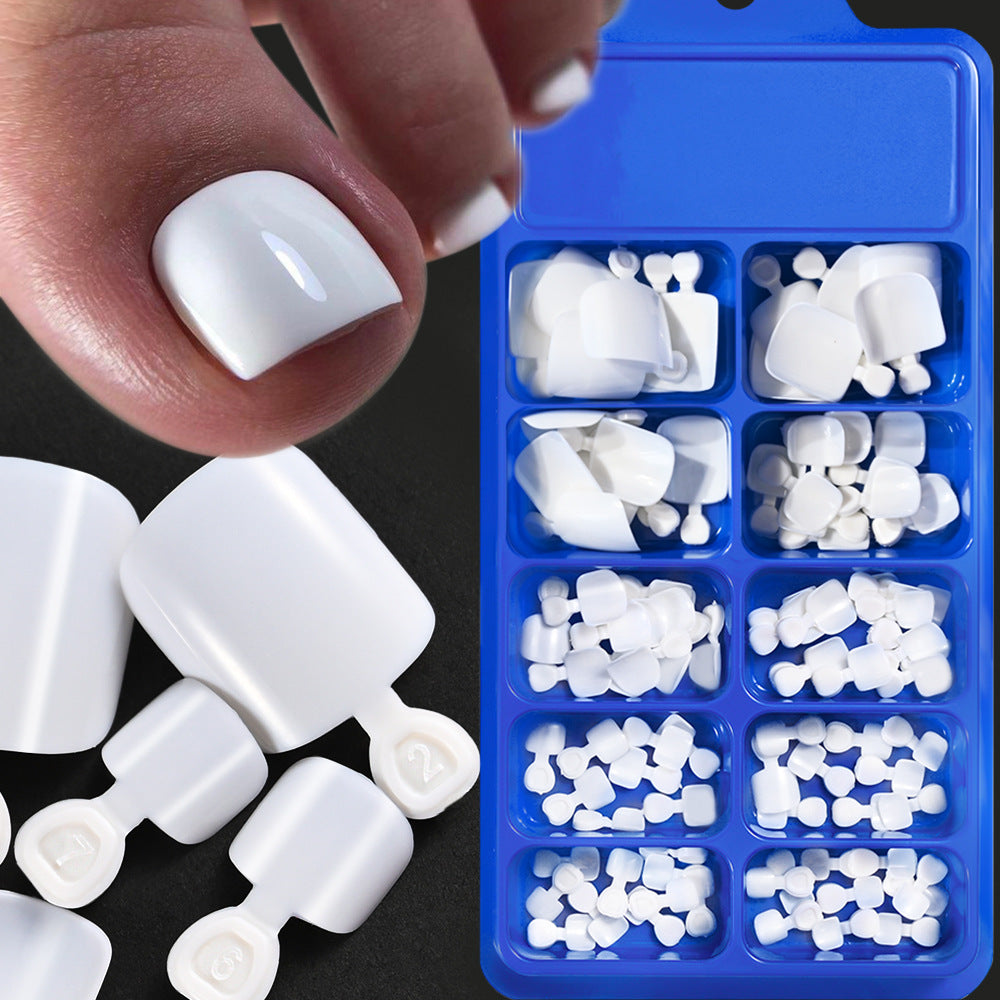 Full Coverage Press-On Toenail Tips Set