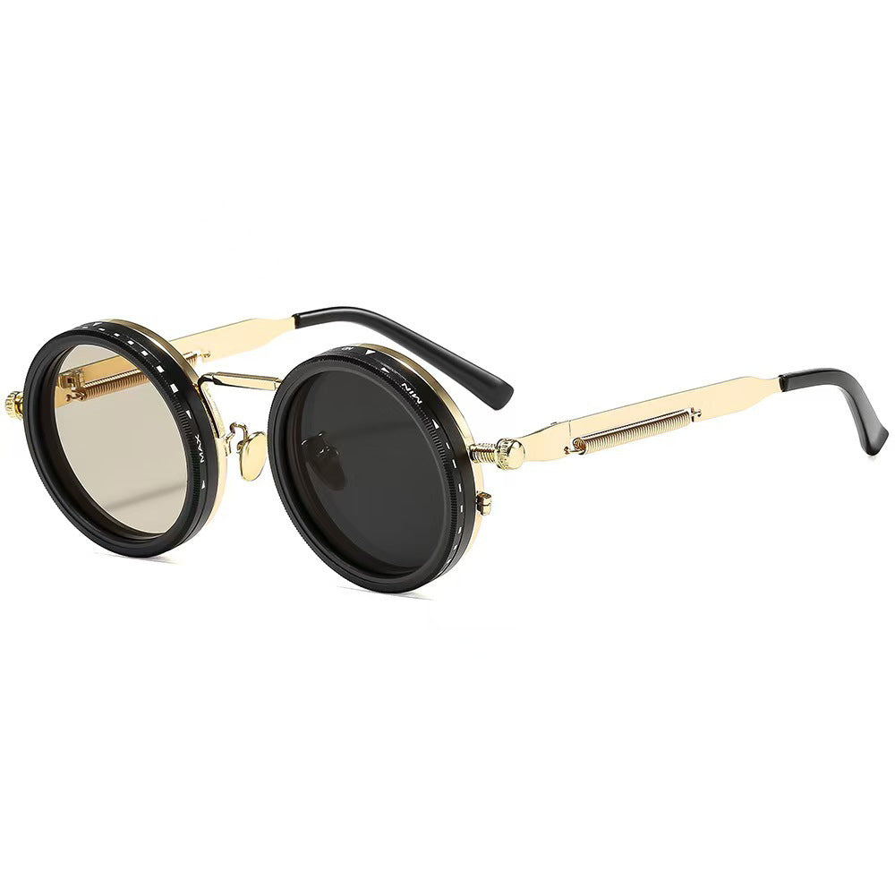 Ladies vintage inspired round sunglasses with unique frame Stornfield