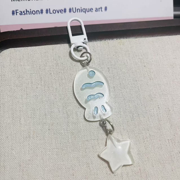 Playful keychain with fish and star motif Stornfield
