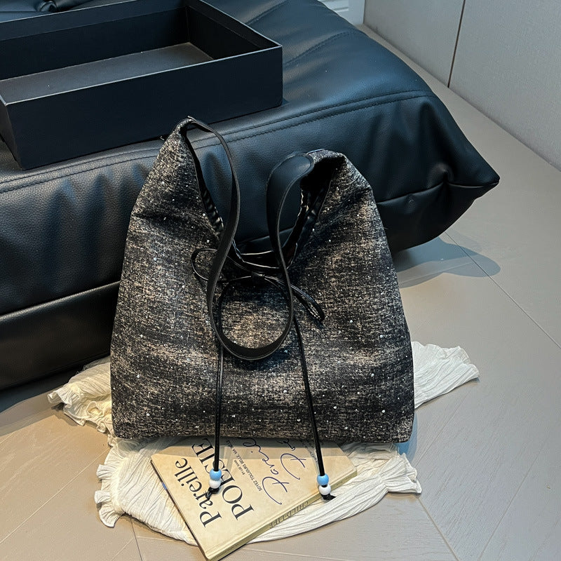 Casual Drawstring Bucket Bag