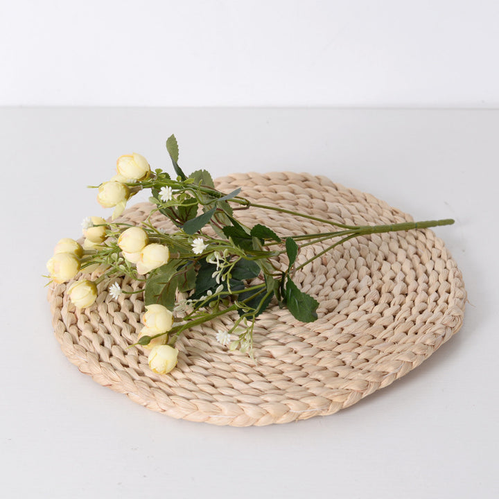 Elegant Faux Floral Rose Stem