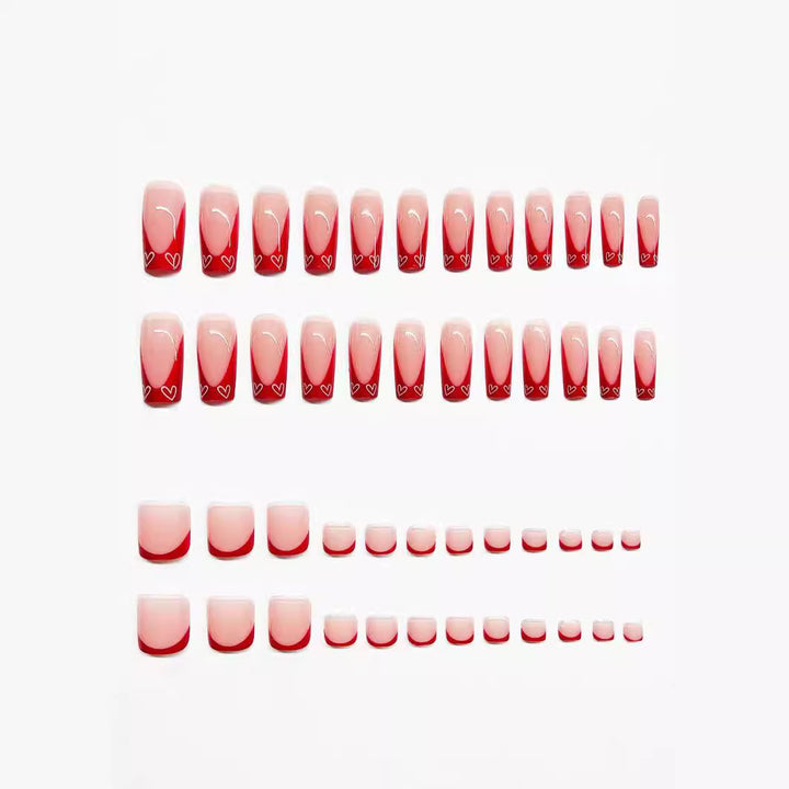 Creative French Tip Nail Art Extensions Stornfield