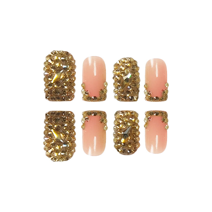 Glamorous Rhinestone-Embellished Nail Extensions Stornfield