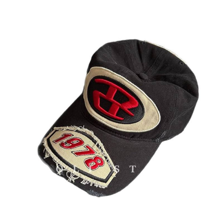 Men's Distressed Graphic Logo Baseball Cap Stornfield