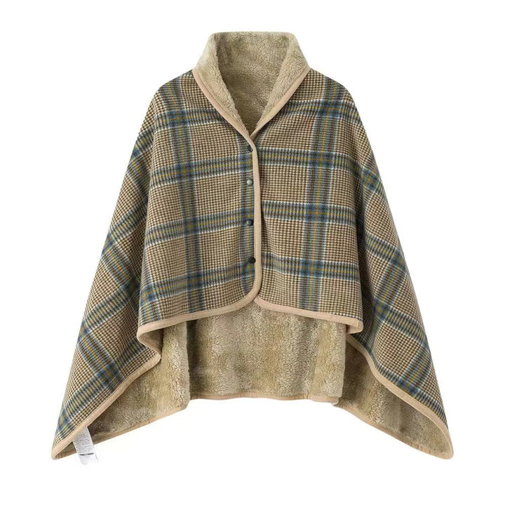 Ladies Cozy and Fashionable Blanket with Checkered Pattern Stornfield