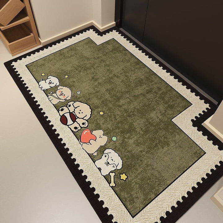 Cartoon-Themed Entryway Rug