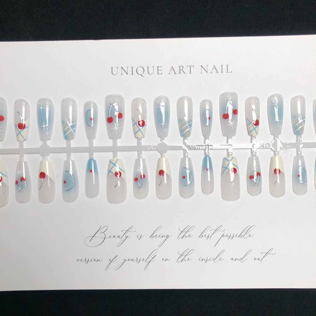 Artistic Acrylic Press-On Nail Set