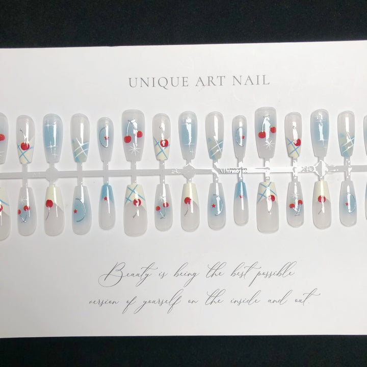 Artistic Acrylic Press-On Nail Set
