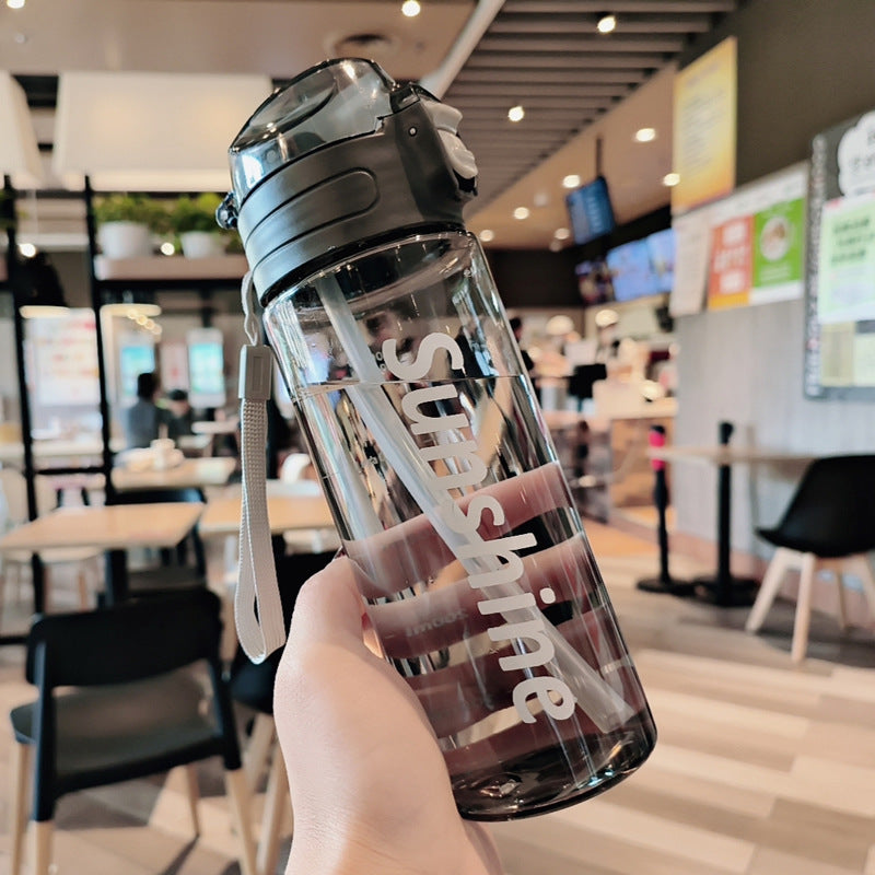 Women Transparent Water Bottle with Ergonomic Lid Stornfield