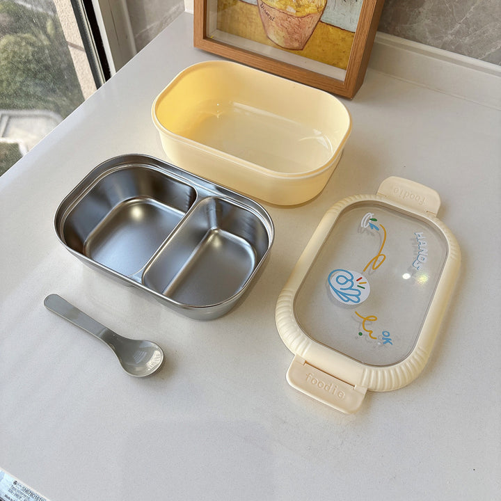 Multi-Compartment Glass Food Storage Container